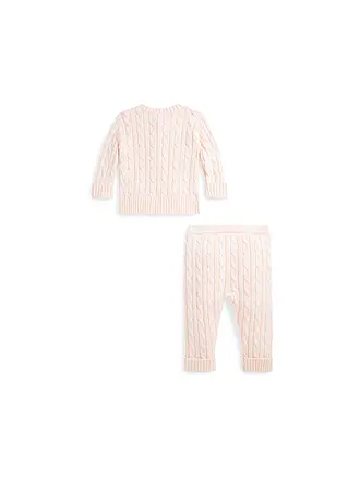 POLO RALPH LAUREN | Ensemble bébé 2 pièces cardigan et pantalon | rosa